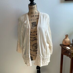 American Eagle Boho Embroidered Kimono
